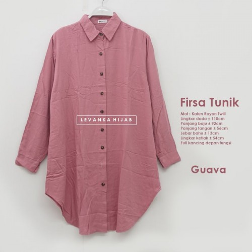 Firsa-004 Atasan Tunik Katun Rayon Twill